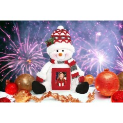 Εκτύπωση φωτογραφίας σε χριστουγεννιάτικο κουκλάκι με φωτογραφία από το Print-Photos-Online.com