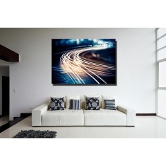 Πίνακας σε φωτογραφία ή σε καμβά με light trails εφέ #0001 από το Print-Photos-Online.com!