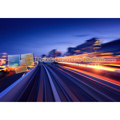 Πίνακας σε φωτογραφία ή σε καμβά με light trails εφέ #0005 από το Print-Photos-Online.com!