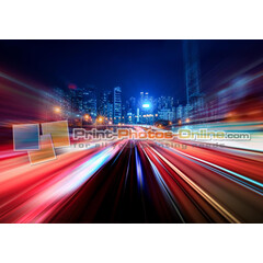 Πίνακας σε φωτογραφία ή σε καμβά με light trails εφέ #0010 από το Print-Photos-Online.com!