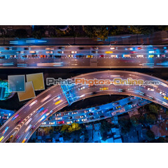 Πίνακας σε φωτογραφία ή σε καμβά με light trails εφέ #0013 από το Print-Photos-Online.com!