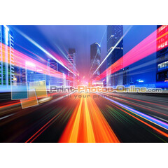 Πίνακας σε φωτογραφία ή σε καμβά με light trails εφέ #0017 από το Print-Photos-Online.com!