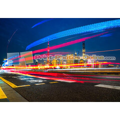 Πίνακας σε φωτογραφία ή σε καμβά με light trails εφέ #0020 από το Print-Photos-Online.com!