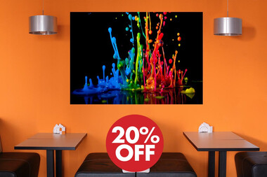 Paint Splash σε τιμή γνωριμίας! Διακοσμήστε τον χώρο σας με πίνακες από την συλλογή μας!