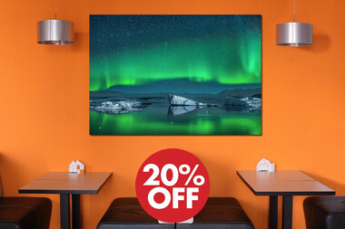 20% Off στους πίνακες σε φωτογραφία ή σε καμβά με θέμα τον χειμώνα!