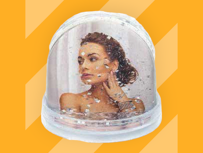 Εκτύπωση φωτογραφίας σε Χιονόμπαλα (snowglob) από το Print-Photos-Online.com