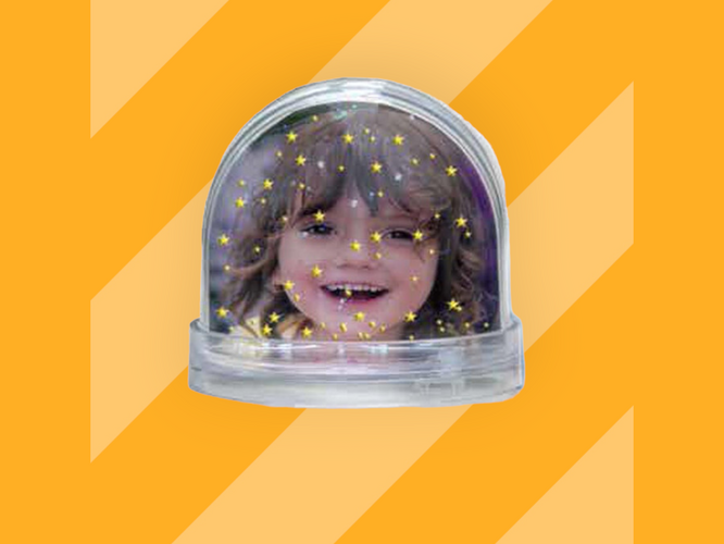 Εκτύπωση φωτογραφίας σε Χιονόμπαλα (snowglob) από το Print-Photos-Online.com