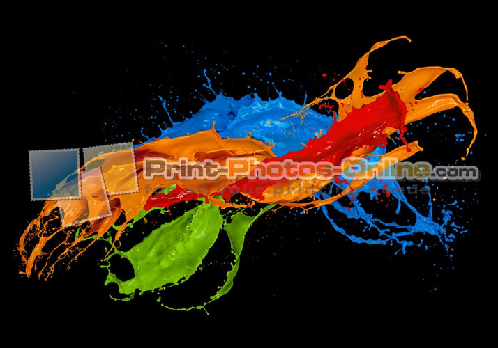 Πίνακας σε φωτογραφία ή σε καμβά με θέμα το paint splash #0003 από το Print-Photos-Online.com!