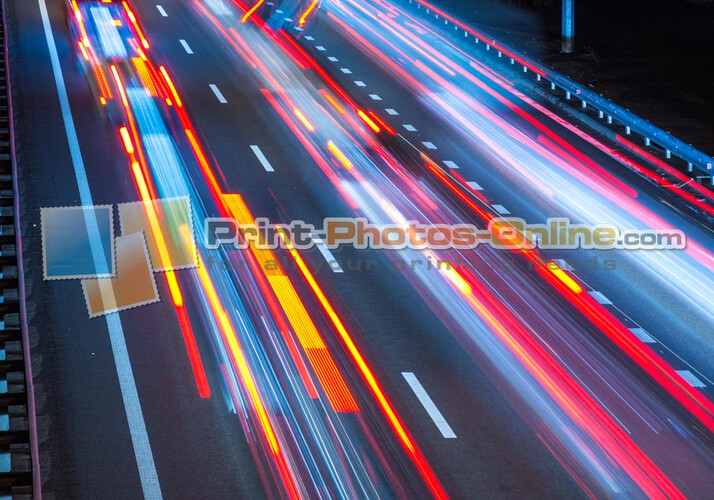 Πίνακας σε φωτογραφία ή σε καμβά με light trails εφέ #0002 από το Print-Photos-Online.com!