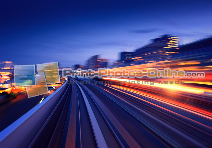 Πίνακας σε φωτογραφία ή σε καμβά με light trails εφέ #0005 από το Print-Photos-Online.com!