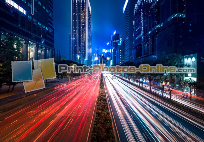 Πίνακας σε φωτογραφία ή σε καμβά με light trails εφέ #0007 από το Print-Photos-Online.com!