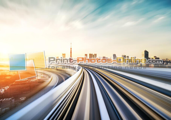 Πίνακας σε φωτογραφία ή σε καμβά με light trails εφέ #0008 από το Print-Photos-Online.com!