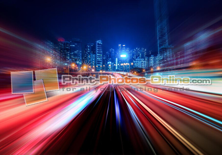Πίνακας σε φωτογραφία ή σε καμβά με light trails εφέ #0010 από το Print-Photos-Online.com!