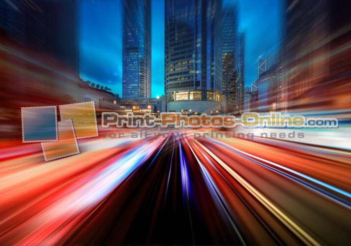 Πίνακας σε φωτογραφία ή σε καμβά με light trails εφέ #0011 από το Print-Photos-Online.com!