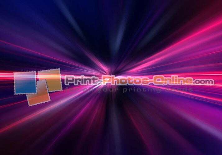 Πίνακας σε φωτογραφία ή σε καμβά με light trails εφέ #0012 από το Print-Photos-Online.com!