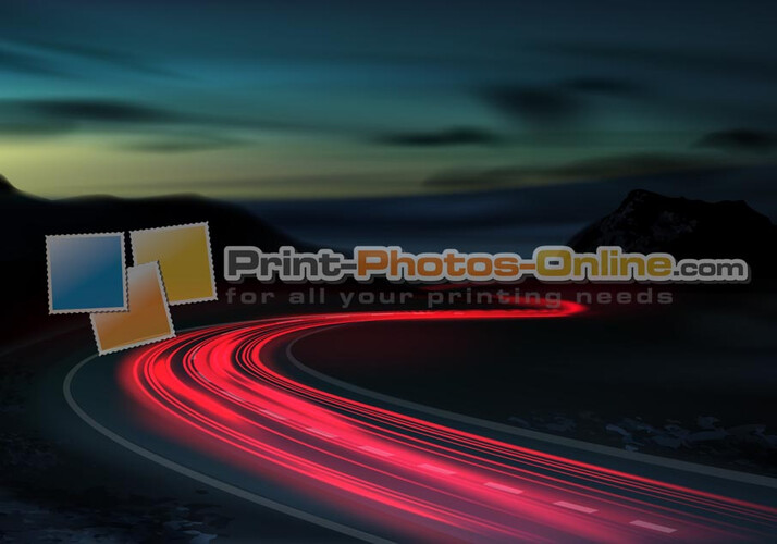 Πίνακας σε φωτογραφία ή σε καμβά με light trails εφέ #0014 από το Print-Photos-Online.com!