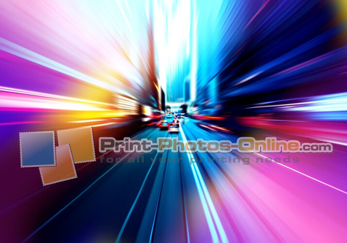 Πίνακας σε φωτογραφία ή σε καμβά με light trails εφέ #0015 από το Print-Photos-Online.com!