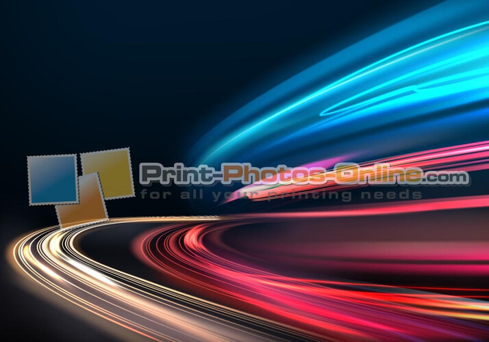 Πίνακας σε φωτογραφία ή σε καμβά με light trails εφέ #0016 από το Print-Photos-Online.com!