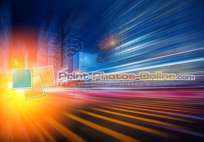 Πίνακας σε φωτογραφία ή σε καμβά με light trails εφέ #0018 από το Print-Photos-Online.com!