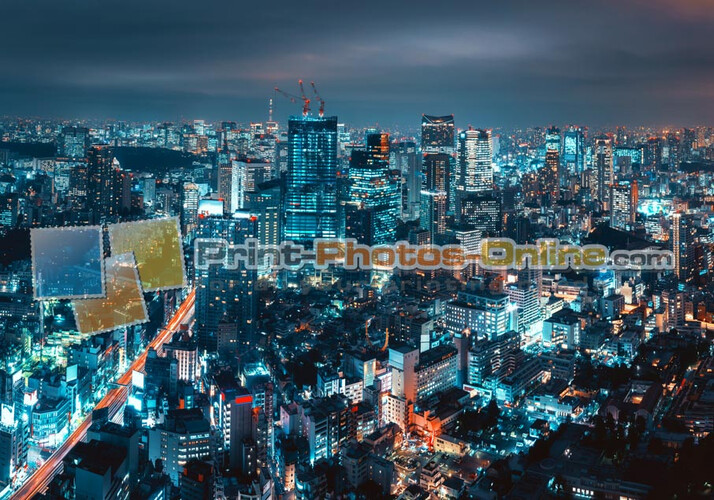 Πίνακας σε φωτογραφία ή σε καμβά με light trails εφέ #0019 από το Print-Photos-Online.com!