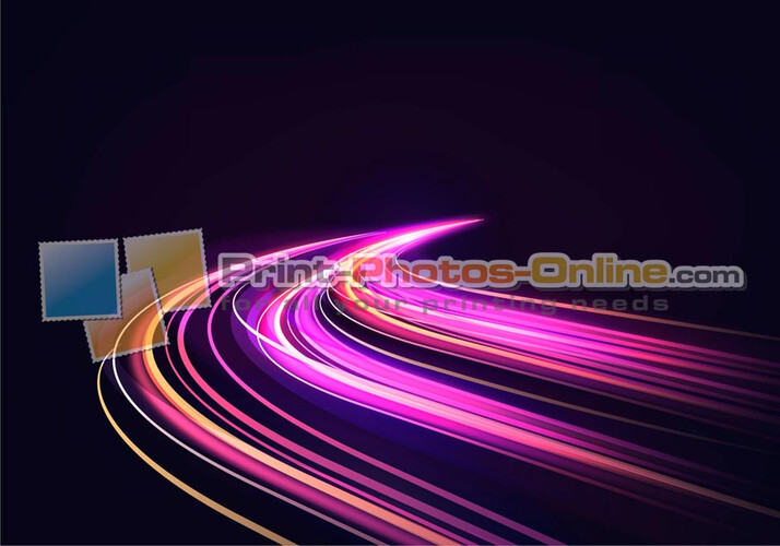 Πίνακας σε φωτογραφία ή σε καμβά με light trails εφέ #0022 από το Print-Photos-Online.com!