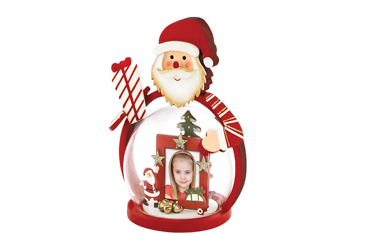 Εκτύπωση φωτογραφίας σε χριστουγεννιάτικο στολίδι από το Print-Photos-Online.com