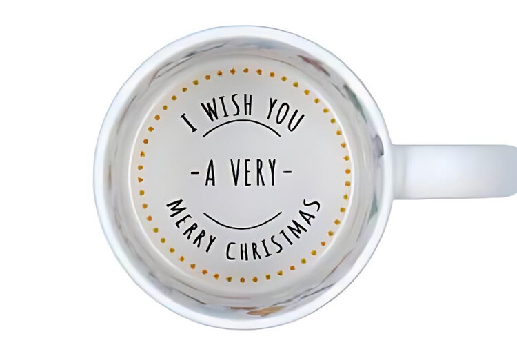 Εκτύπωση φωτογραφίας σε κούπα Merry Christmas από το Print-Photos-Online.com