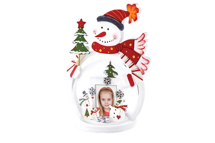 Εκτύπωση φωτογραφίας σε χριστουγεννιάτικο στολίδι από το Print-Photos-Online.com