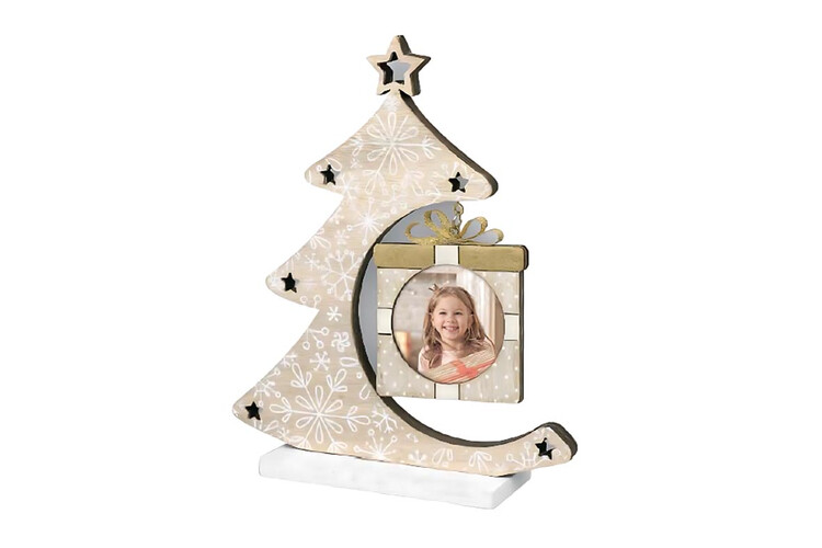 Εκτύπωση φωτογραφίας σε χριστουγεννιάτικο στολίδι από το Print-Photos-Online.com