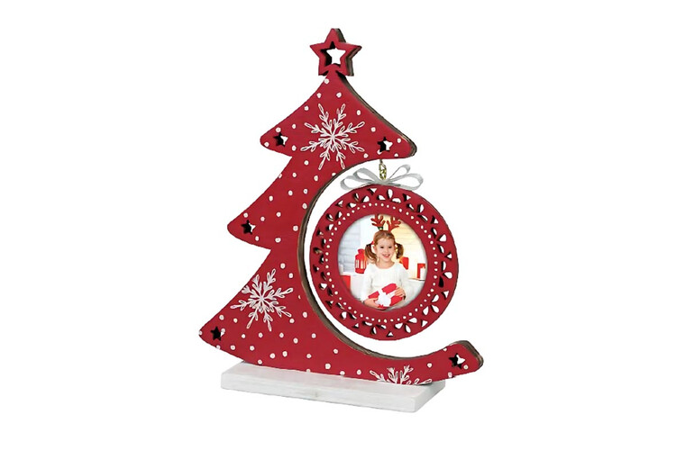 Εκτύπωση φωτογραφίας σε χριστουγεννιάτικο στολίδι από το Print-Photos-Online.com