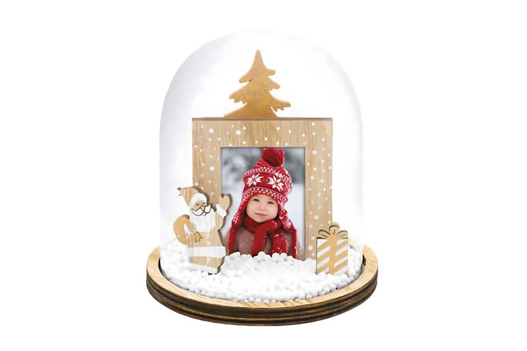 Εκτύπωση φωτογραφίας σε χριστουγεννιάτικο στολίδι από το Print-Photos-Online.com