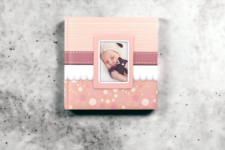 Άλμπουμ φωτογραφιών βάπτισης με ριζόχαρτο από το Print-Photos-Online.com