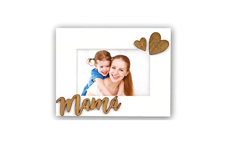 Ξύλινη κορνίζα 10x15cm Mama από το Print-Photos-Online.com