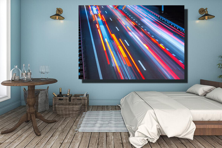 Πίνακας σε φωτογραφία ή σε καμβά με light trails εφέ #0002 από το Print-Photos-Online.com!