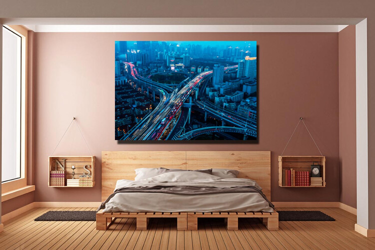 Πίνακας σε φωτογραφία ή σε καμβά με light trails εφέ #0003 από το Print-Photos-Online.com!