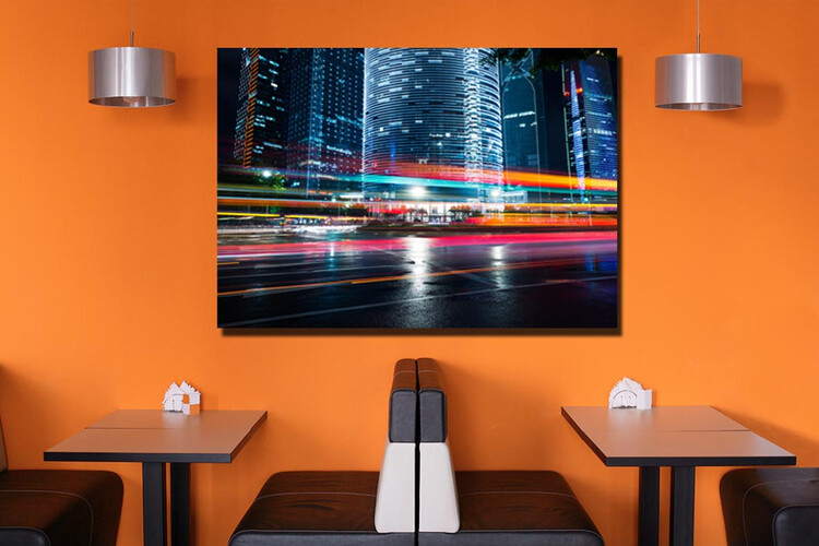 Πίνακας σε φωτογραφία ή σε καμβά με light trails εφέ #0006 από το Print-Photos-Online.com!