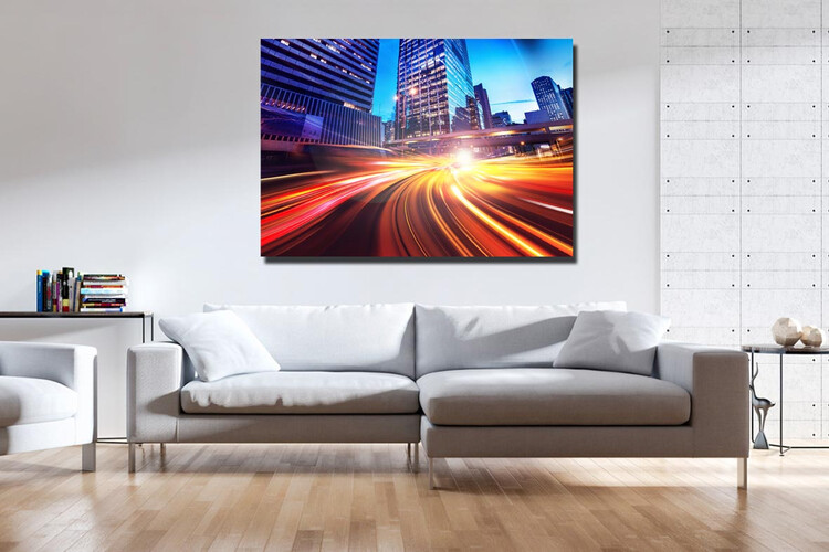 Πίνακας σε φωτογραφία ή σε καμβά με light trails εφέ #0009 από το Print-Photos-Online.com!