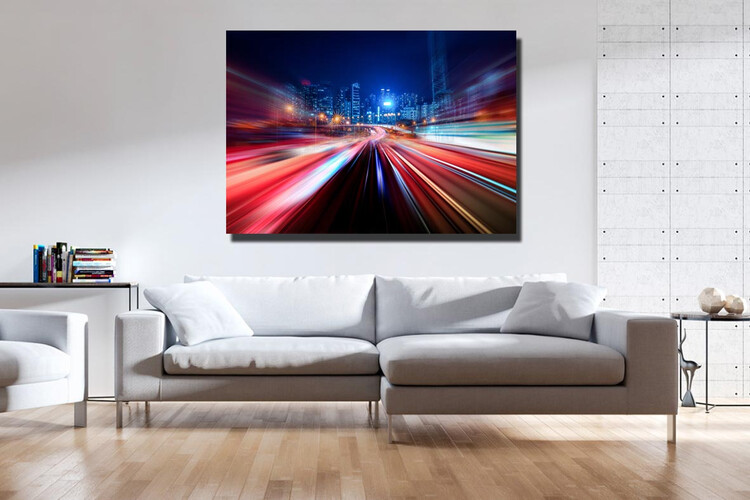 Πίνακας σε φωτογραφία ή σε καμβά με light trails εφέ #0010 από το Print-Photos-Online.com!