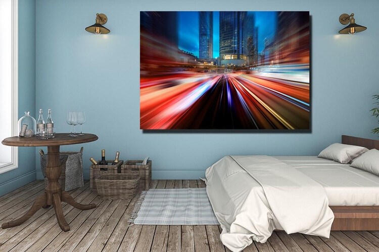 Πίνακας σε φωτογραφία ή σε καμβά με light trails εφέ #0011 από το Print-Photos-Online.com!