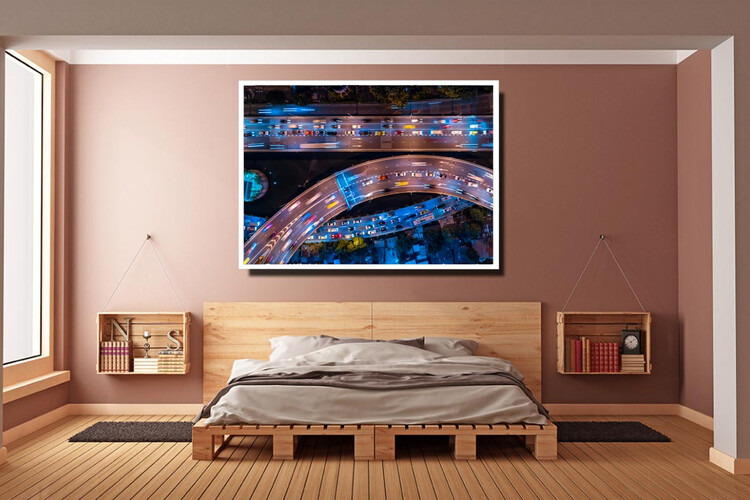 Πίνακας σε φωτογραφία ή σε καμβά με light trails εφέ #0013 από το Print-Photos-Online.com!