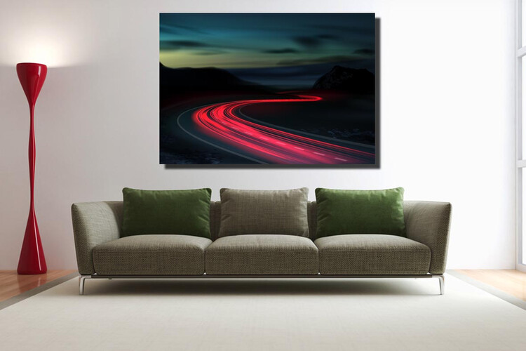 Πίνακας σε φωτογραφία ή σε καμβά με light trails εφέ #0014 από το Print-Photos-Online.com!