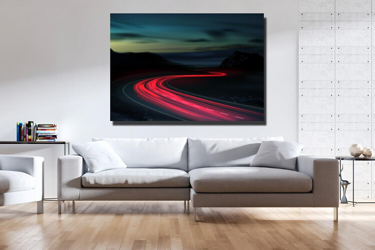 Πίνακας σε φωτογραφία ή σε καμβά με light trails εφέ #0014 από το Print-Photos-Online.com!