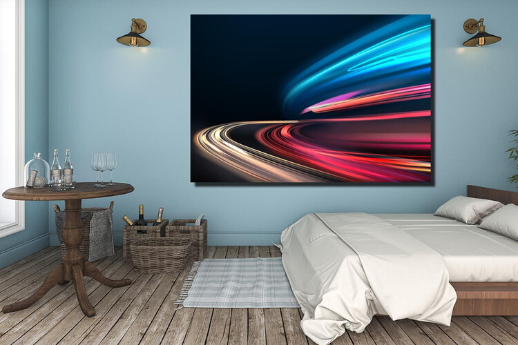 Πίνακας σε φωτογραφία ή σε καμβά με light trails εφέ #0016 από το Print-Photos-Online.com!