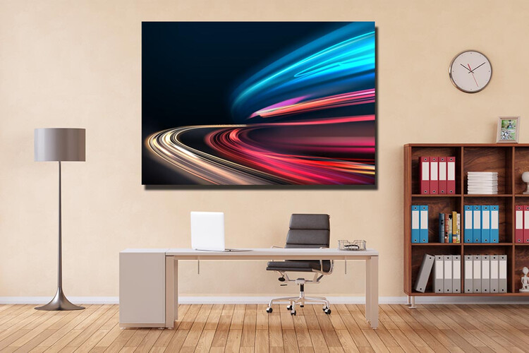 Πίνακας σε φωτογραφία ή σε καμβά με light trails εφέ #0016 από το Print-Photos-Online.com!