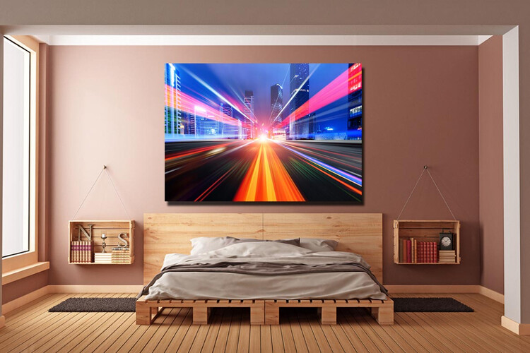 Πίνακας σε φωτογραφία ή σε καμβά με light trails εφέ #0017 από το Print-Photos-Online.com!