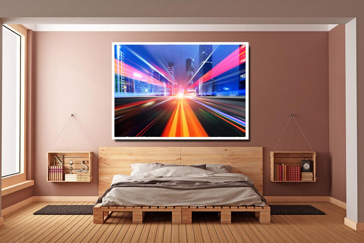 Πίνακας σε φωτογραφία ή σε καμβά με light trails εφέ #0017 από το Print-Photos-Online.com!