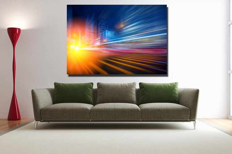 Πίνακας σε φωτογραφία ή σε καμβά με light trails εφέ #0018 από το Print-Photos-Online.com!
