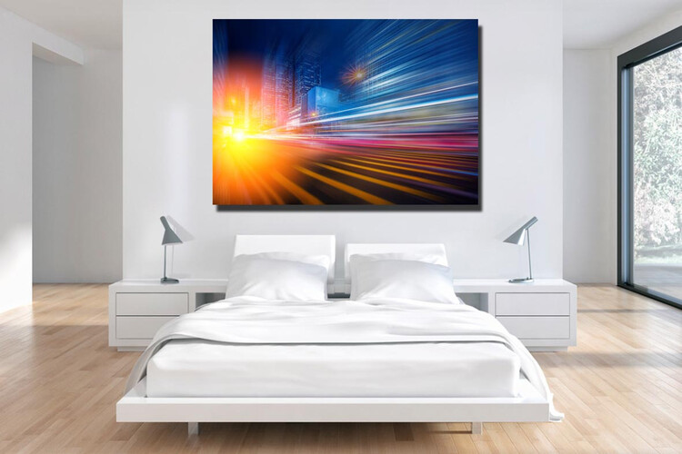 Πίνακας σε φωτογραφία ή σε καμβά με light trails εφέ #0018 από το Print-Photos-Online.com!
