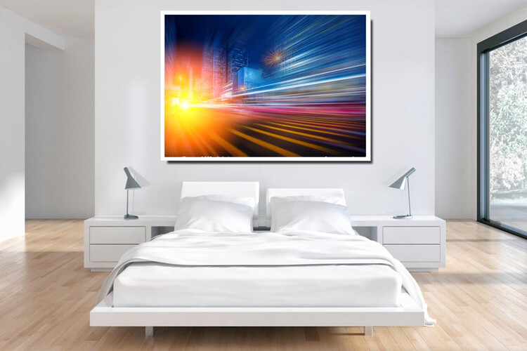 Πίνακας σε φωτογραφία ή σε καμβά με light trails εφέ #0018 από το Print-Photos-Online.com!