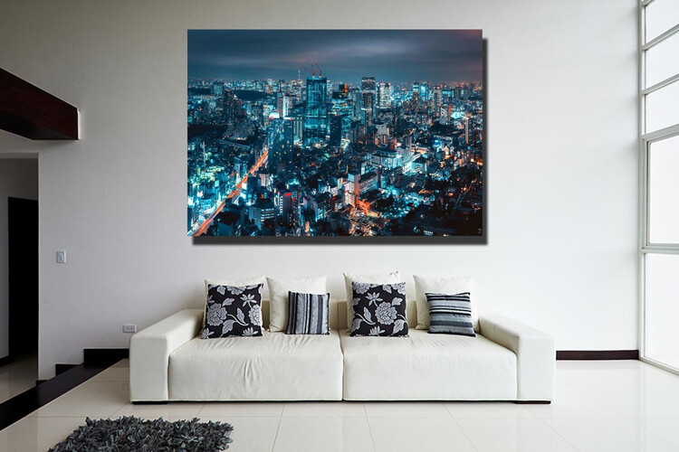 Πίνακας σε φωτογραφία ή σε καμβά με light trails εφέ #0019 από το Print-Photos-Online.com!